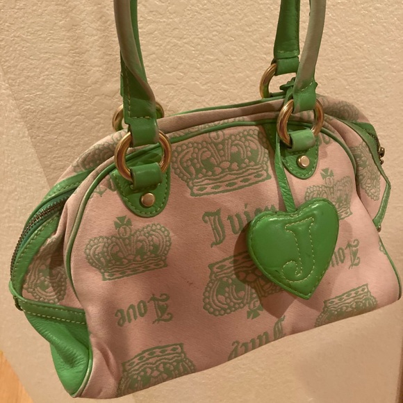 Juicy Couture Bags Vintage Juicy Couture Pink And Green Purse